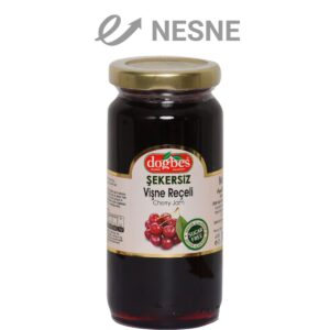 Dogbes Sugar-Free Sour Cherry Jam 300g – A Tangy Delight, Naturally Sweetened - Görsel 1